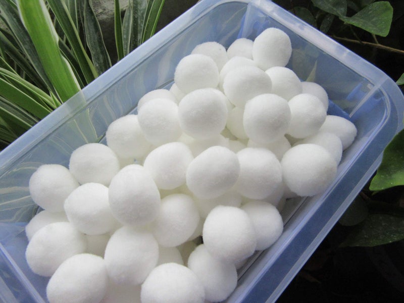 YYCRAFT 100pcs 1 inch Craft Pom Poms Balls for Hobby Supplies and DIY Creative Crafts, Party Decorations,White - Image 3